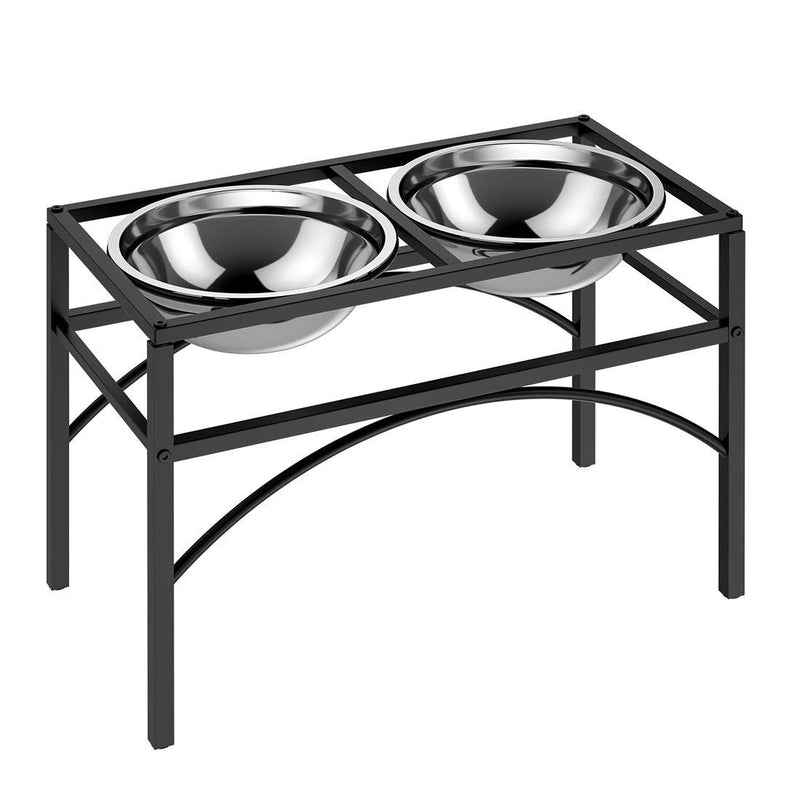 CHRUNONE Dog Bowls Elevated, 13.8" Stainless Steel Raised Dog Food Water Bowls, Elevated Dog Bowls for Large Dogs L - PawsPlanet Australia