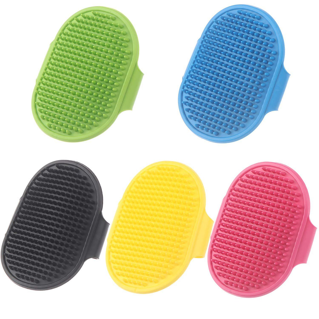 Olgaa Pet Silicone Brushes Premium New Grooming Pet Shampoo Brush Rubber Dog Brush for Dogs and Cats with Short or Long Hair - PawsPlanet Australia