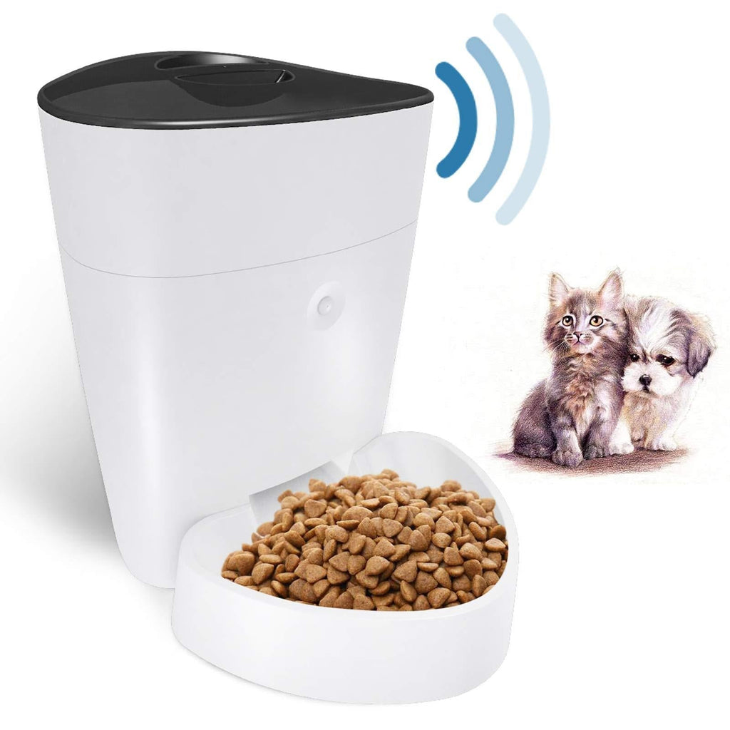 Puppy Kitten Wifi Automatic Pet Feeder for Cats and Dogs, 4 Litre Capacity Pet Food Dispenser, 6 Meals Per Day, via Tuya Smart App - PawsPlanet Australia