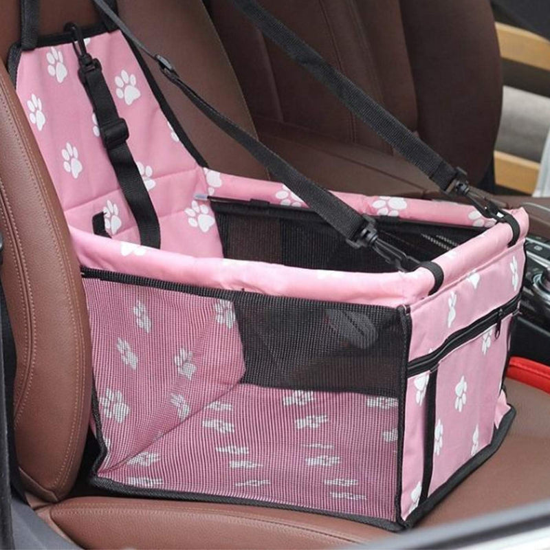 Dog Car Seat Carrier (Pink) | Washable Safety Car Booster Seat For Pets | Strong & Durable Protects Car Interiors from Mud and Hair | Distraction Free Driving Pink - PawsPlanet Australia