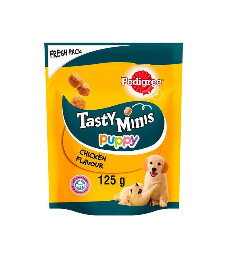 Pedigree Tasty Minis Puppy Chicken Flavour Treats 125g Bundle (2 Pack) - PawsPlanet Australia