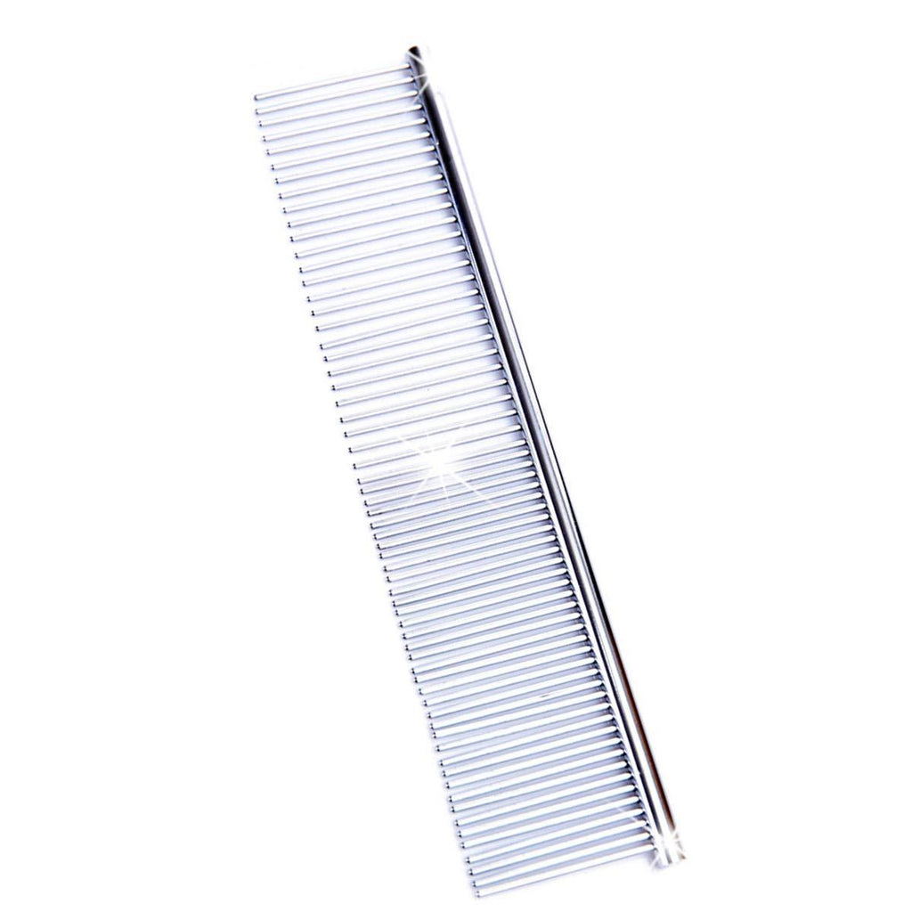 JieGuanG Pet Comb, Dog and Cat Long Hair Comb, Stainless Steel Combing - PawsPlanet Australia