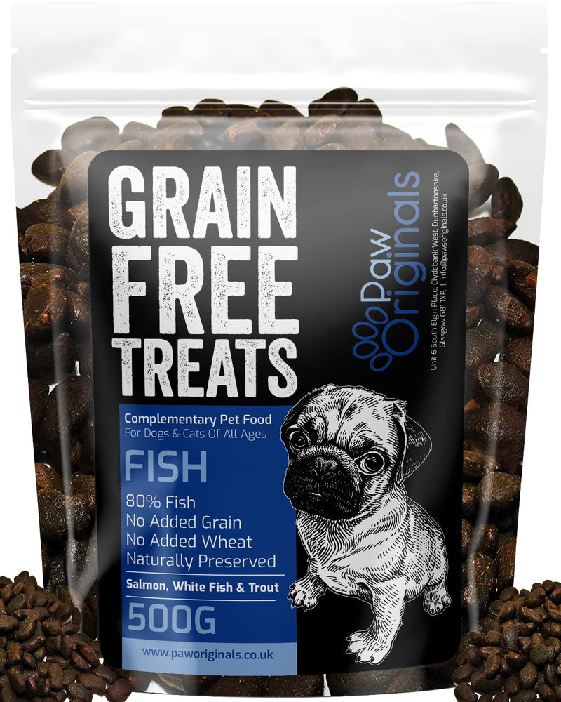 Fish Grain Free Dog Training Treats - 1000 Tasty Treat Pack - Packed With Omega 3,6,9 & D3 - 80% Fish, 20% Potato & Sweet Potato - Hypoallergenic Treats for Dogs with Sensitive Stomachs - Gluten Free - PawsPlanet Australia