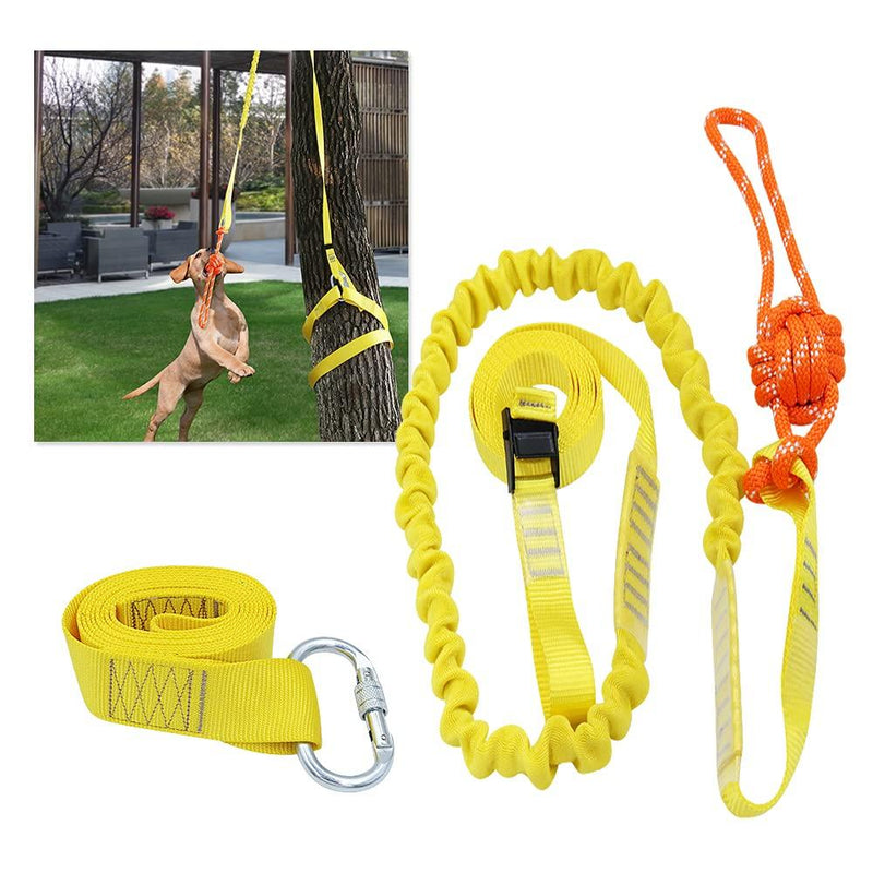 Tresbro Retractable Interactive Dog Toy, Rope Tug of War Toys for Medium or Large Dogs, Outdoor Hanging Exercise Play Tug War, Extra Durable, Safe - PawsPlanet Australia