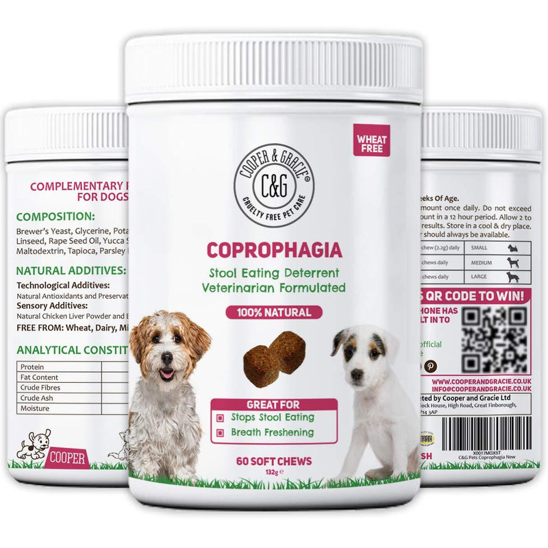 C&G Pets | NATURAL COPROPHAGIA DETERRENT SOFT CHEWS | STOOL EATING DETERRENT | STOOL TASTES FOUL | HELP NEUTRALIZE URINE | REDUCES BAD BREATH | VETERINARIAN FORMULATED - PawsPlanet Australia