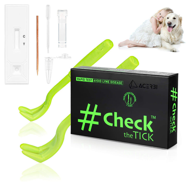 Check The Tick Remover for Dogs and Humans with Rapid Detection Lyme Disease Test – 2 Tick Removal Tools with High Sensitivity Test for Detecting Lyme - 2 Extractor Types for Small and Big Ticks - PawsPlanet Australia