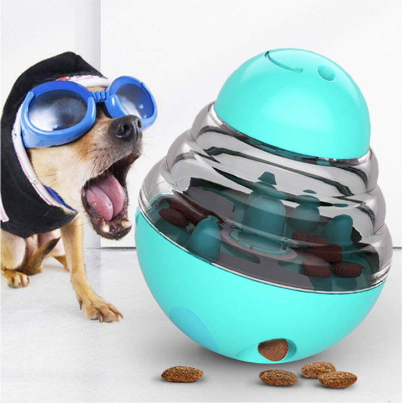 GYY Pet Dog Tumbler Leaking Food Ball Pet Tumbler Feeder Dog Shake Puzzle Relief Training Interaction Nibble Chew Companion Toys Pet Supplies (Blue) Blue - PawsPlanet Australia