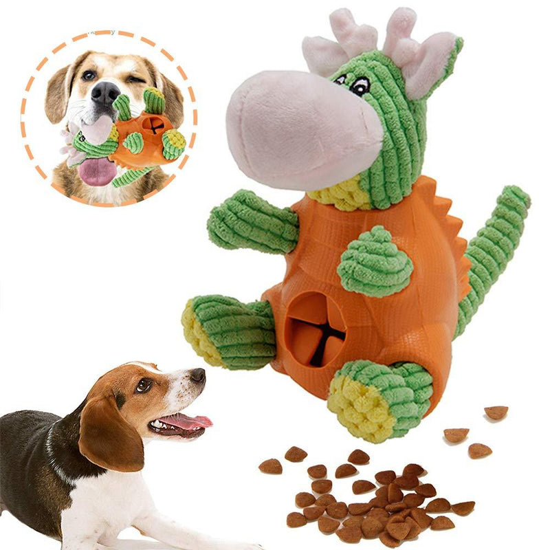 LWZko Dog Toy, Dog Plush Chew Toy, Molar Plush Toys Dog Toy, Dog Treat Dispenser, Silicon Dinosaur Shape Plush Fabric Squeaky Toy for Dogs, Dog Training Games, Interactive Dog - PawsPlanet Australia