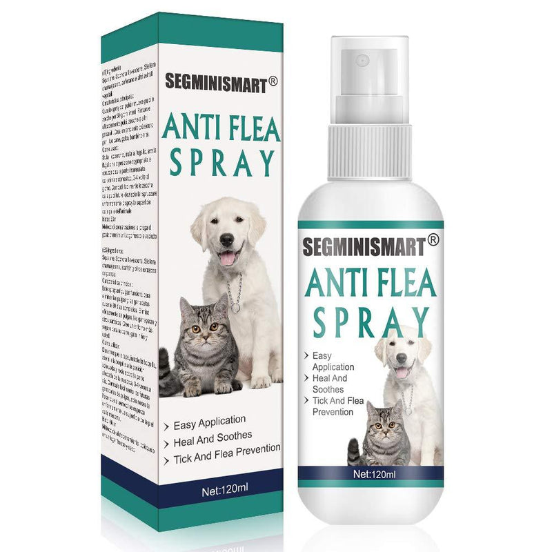 SEGMINISMART Flea Spray,Cat Flea Treatment,Dog Fleas Protection Spray,Tick and Flea Treatments for Dogs,Cat Flea Spray,Flea Spray For Dogs,Tick and Flea Protective for Dogs Cats - PawsPlanet Australia