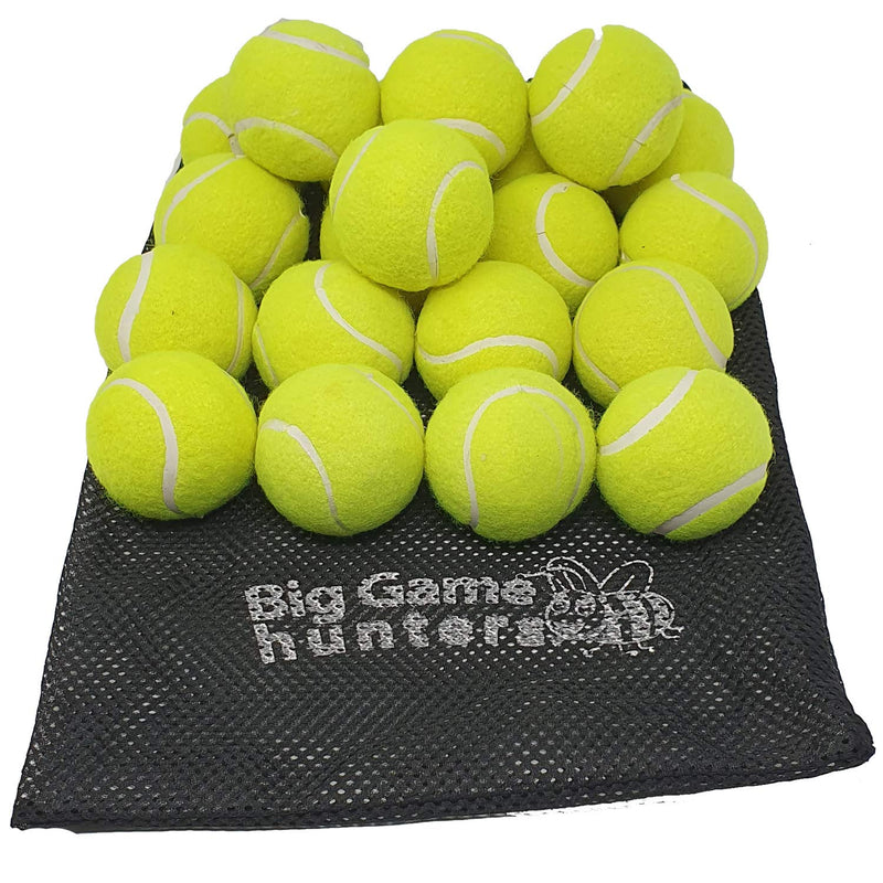 Big Game Hunters Double Strength Dog Tennis Ball - Indestructable Ideal For Aggressive Chewers (20 Ball Pack) 20 Ball Pack - PawsPlanet Australia