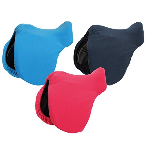 Shires Fleece Saddle Cover Black - PawsPlanet Australia