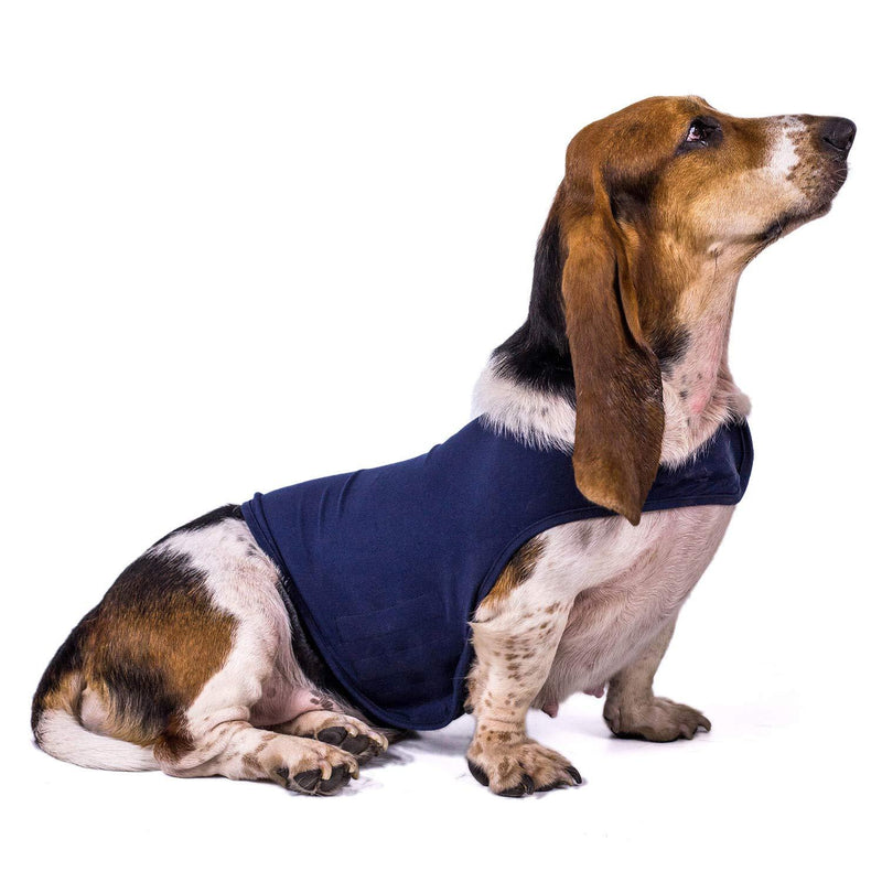 Olgaa Classic Dog Anxiety Jacket,Anti Anxiety and Stress Relief Calming Coat for Small Medium and Large Dogs (Blue,Grey) XS - PawsPlanet Australia