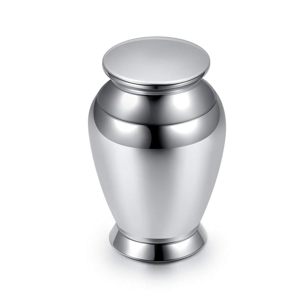 PiercingJak Personalized Engraving Small Keepsake Urns for Ashes Mini Cremation Urns for Ashes Stainless Steel Memorial Ashes Holder Decorative Keepsake Urns for Human Ashes Vase Shape (Non Engraving) - PawsPlanet Australia