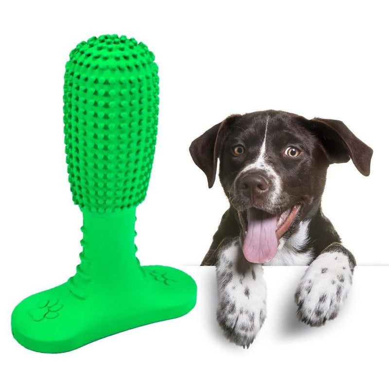 Ezeso Dog Toothbrush,Dog Teeth Cleaning Chew Toy Silicone Dental Stick,Chew Toy for Pets Oral Care, Soft Rubber Brush Chew Toys for for Small & Medium Dogs Pets (Medium, Green) - PawsPlanet Australia