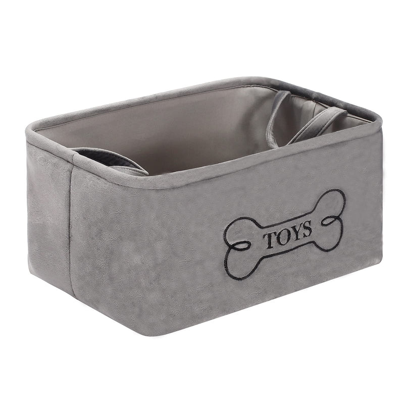 Brabtod Collapsible Storage Baskets Felt Fabric Storage Box Cubes Containers with Handles for Pet Clothes,Toys - PawsPlanet Australia