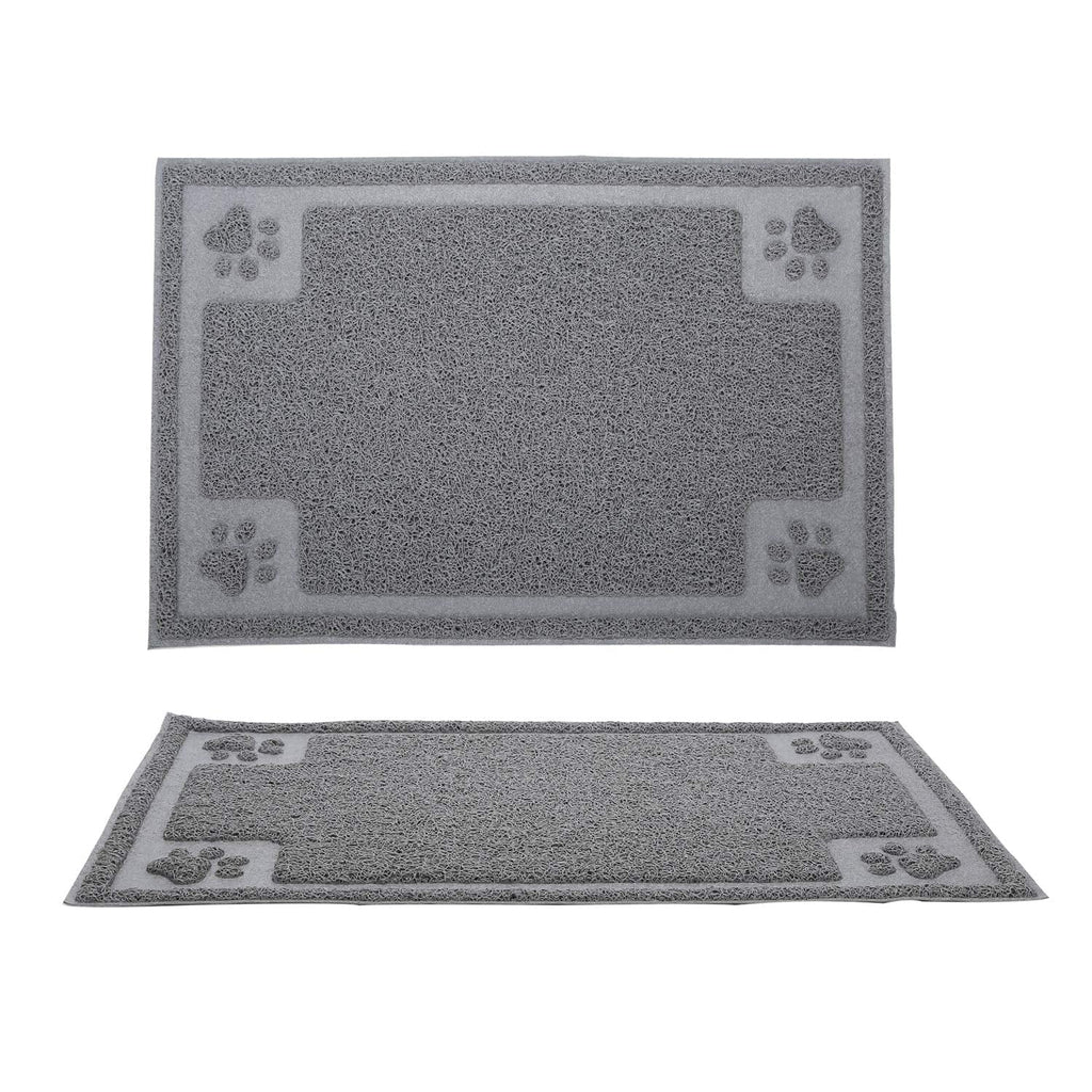 Suhaco Dog Food Mat Cat Litter Tray Mats Non-slip Waterproof Pet Bowl Placemat for Dogs and Cats (L) L - PawsPlanet Australia