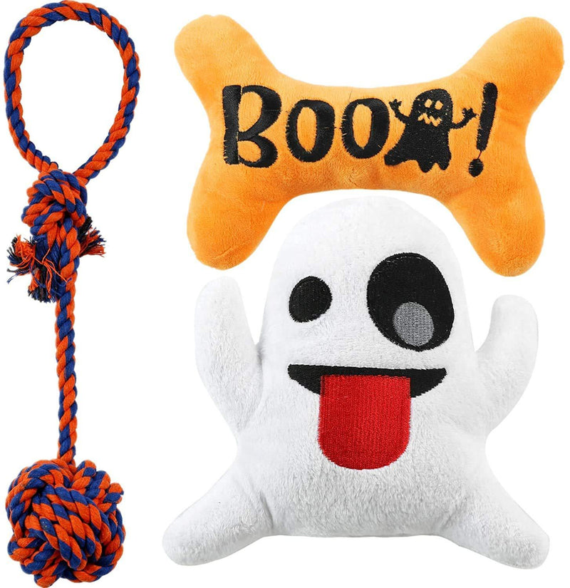 Pawskido Halloween Dog Toys Bundle,Soft Squeaky Dogs Toys for Boredom - PawsPlanet Australia