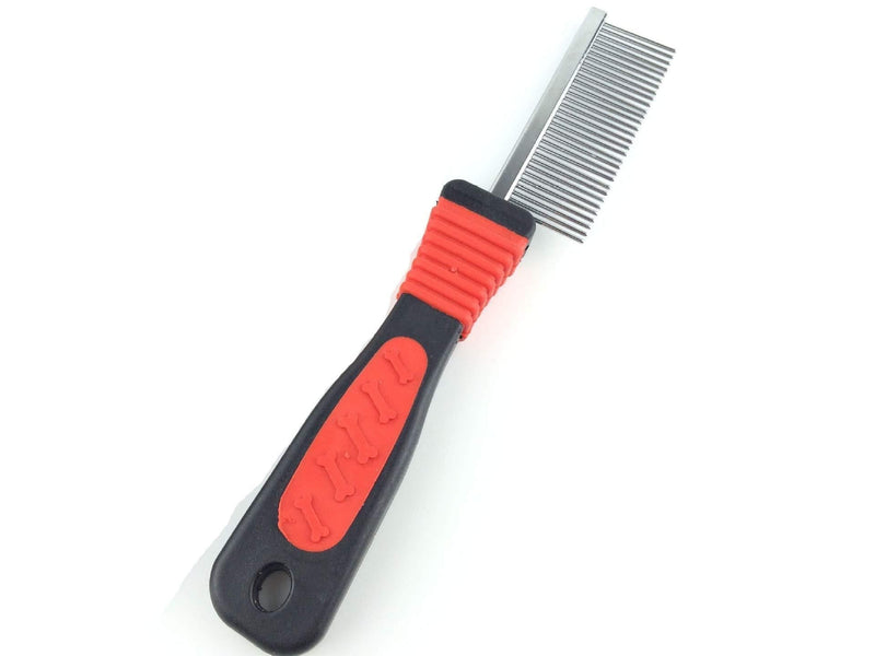 CathEU Pet Grooming Comb Rake Brush Tool For Long, Steel Shedding Brush with Slip-Proof Handle, Pet Grooming Tool for Small (color) color - PawsPlanet Australia