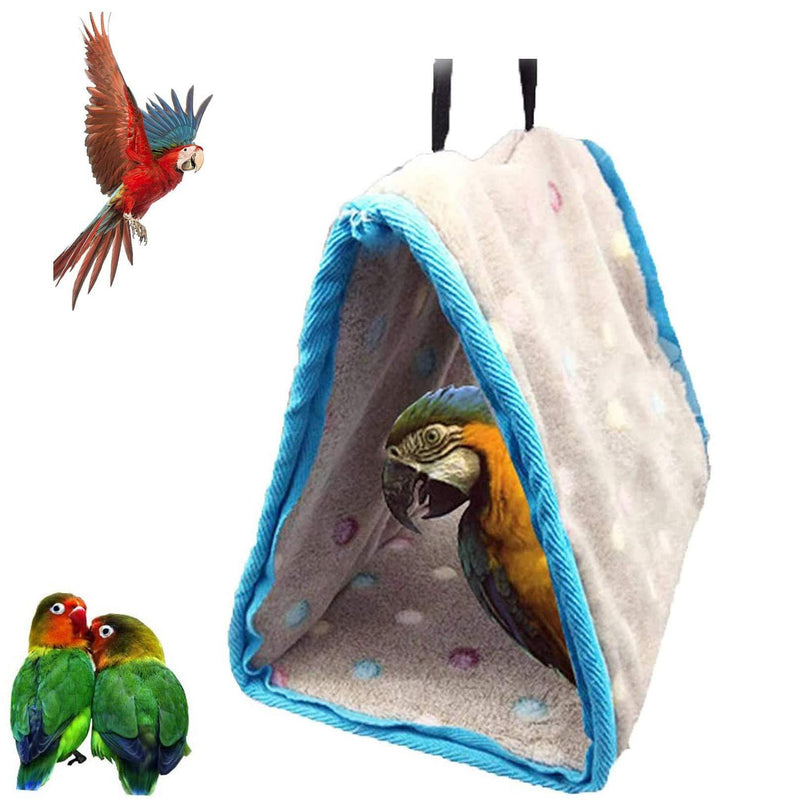 Acidea Budgie Bed Bird Snuggle Hut Bird Warm Hut Winter Warm Bird Nest House Perch for Parrot Macaw African Grey Parakeet (L) - PawsPlanet Australia
