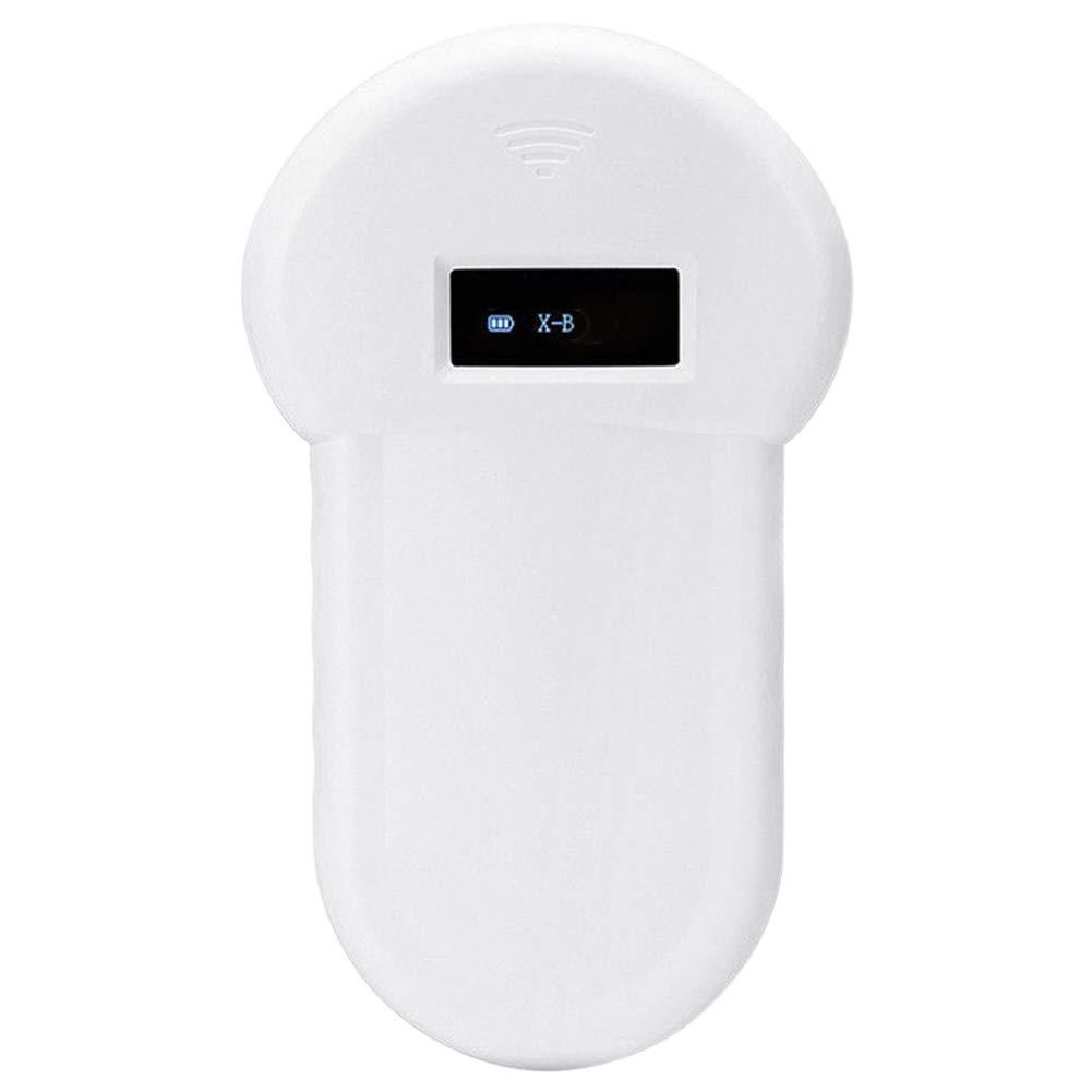Lumpur Animal ID Reader, 134.2Khz USB Rechargeable ABS Low Frequency Built-in Buzzer Tracking FDX-B Pet Dog Handheld Portable Microchip Scanner with Stable OLED Display, for Cats Horse (white) white - PawsPlanet Australia