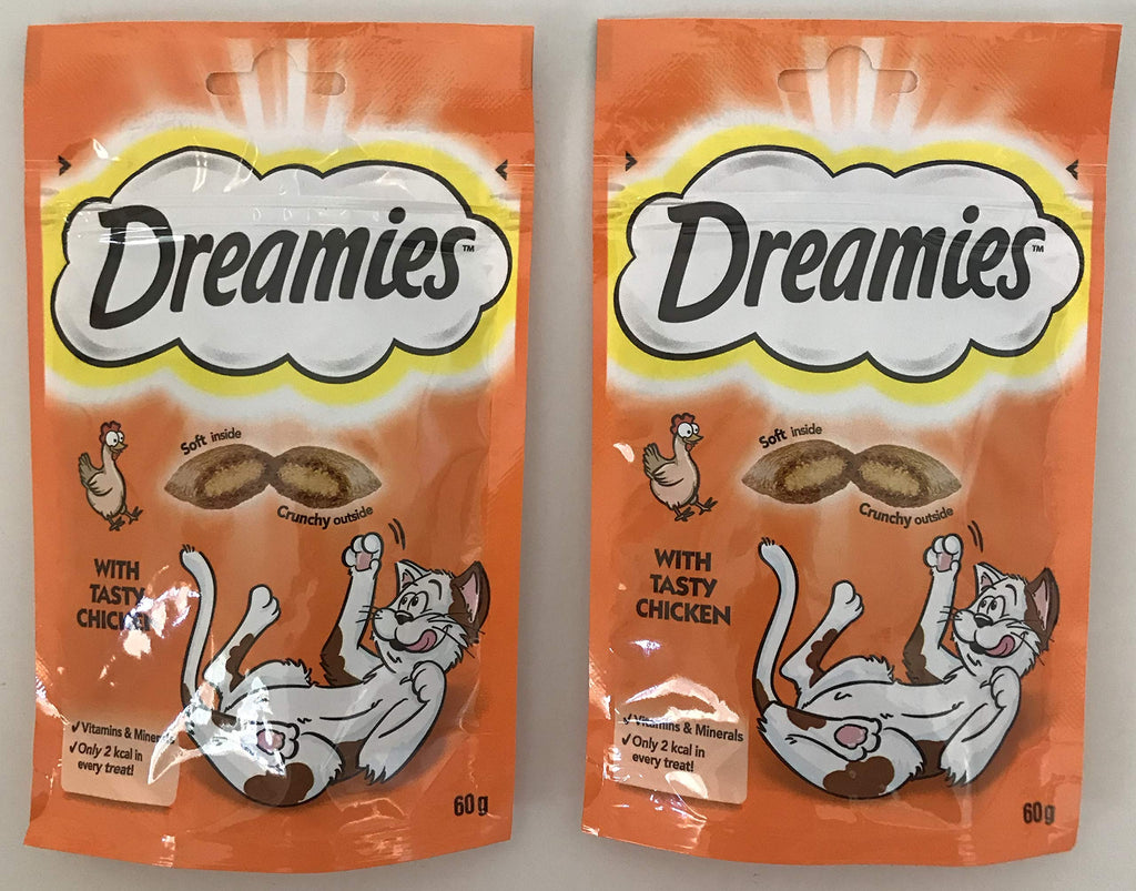 Dreamies Cat Treats with Tasty Chicken 60g Bundle (2 Pack) - PawsPlanet Australia