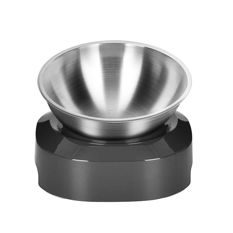 ningdeCK Pet Bowl sy Clean No Spill Dogs Cats Food Water Raised Stand Neck Protection Feeding Stainless Steel Adjustable Tilted Home Sth Anti Slip Small Animal(1) 1 - PawsPlanet Australia
