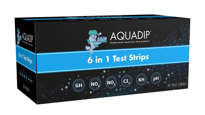 Aquadip 6 in 1 (50 Strips) Tropical Coldwater Aquarium Fish Tank Tap Water Quality Easy Quick Test - PawsPlanet Australia
