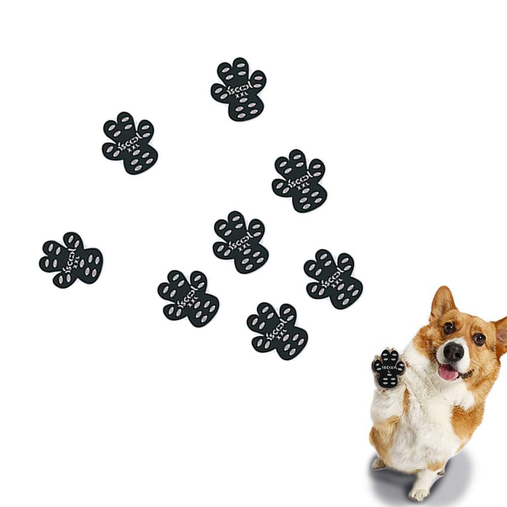 PAPIEEED 8 Pcs Dog Foot Pad Adhesive - Travel Dog Paw Protector, Pet Paw Pad Walking Dog-shoe Avoid Wounded Scald for Outdoor Activity - PawsPlanet Australia