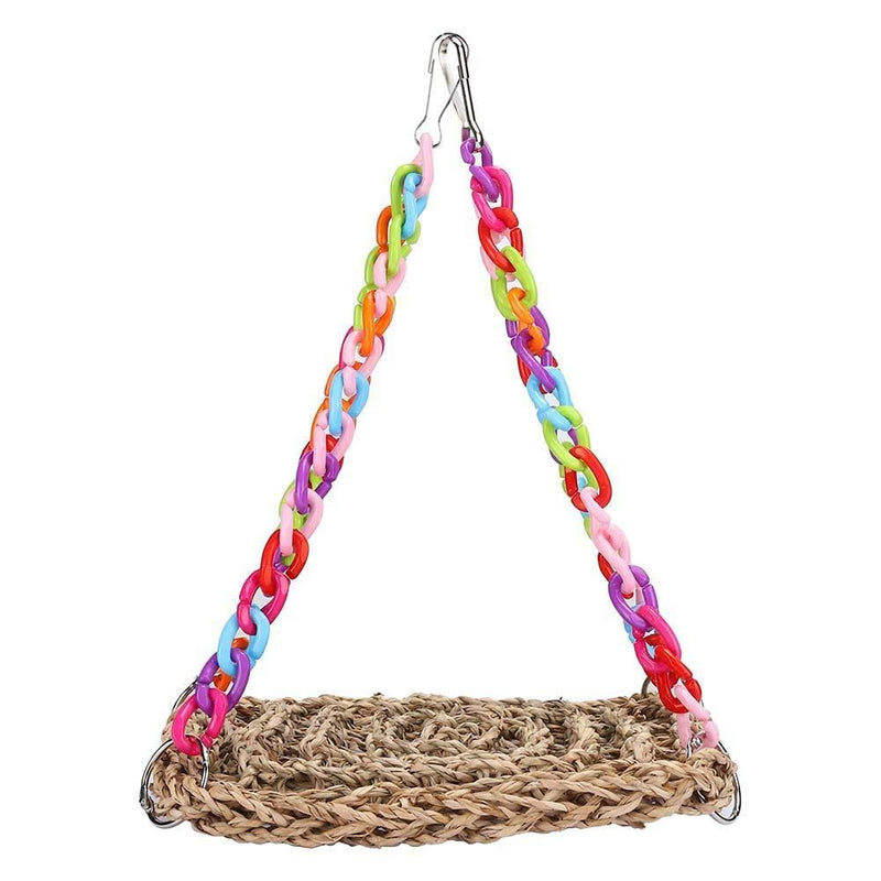 Parrot Swing Hammock Toy, Hanging Parrot Bird Chewing Climbing Toy Pet Toys Approx 136g - PawsPlanet Australia