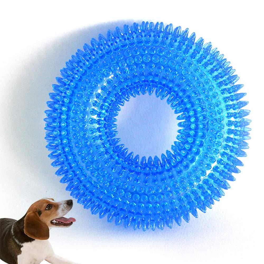 Gobesty Dog Chew Toys, Dog Toys Indestructible, Bite Resistant Non-Toxic Soft Natural Rubber Puppy Hew Toys, Pet Teeth Cleaning Ring Toy Diameter 12.5cm - PawsPlanet Australia