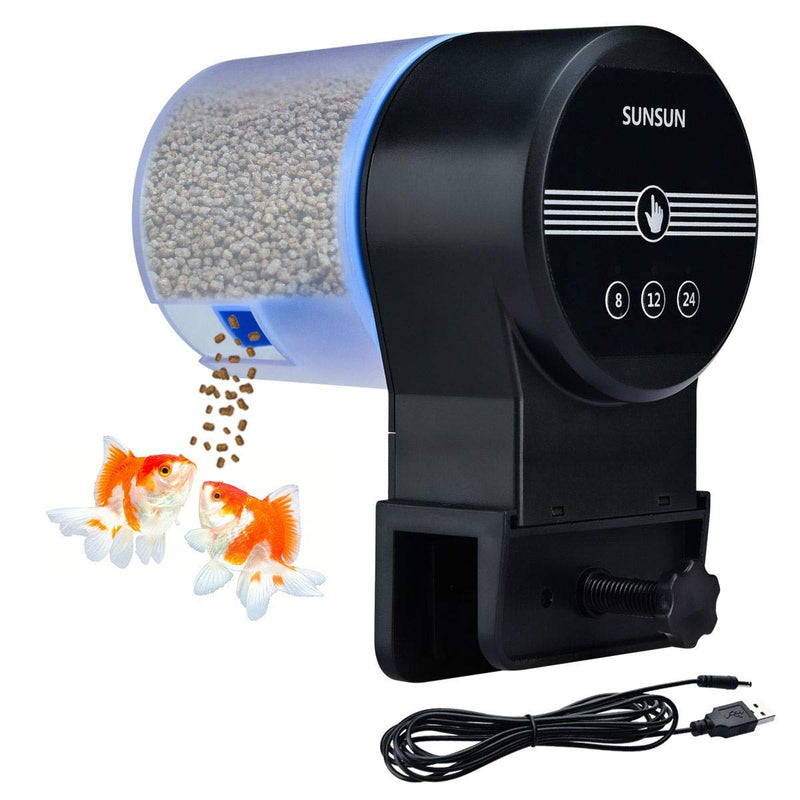 Podazz USB Charger 3 Way Automatic Fish Feeder Timer Turtle Food Fish Tank Biorb Accessories Aquarium Auto Feeder Fish for Marine Aquariums Pond - PawsPlanet Australia