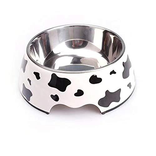 None Branded Pet bowl supplies stainless steel non-slip puppy water fountain pet bowl dog food bowl (xxl, white) - PawsPlanet Australia