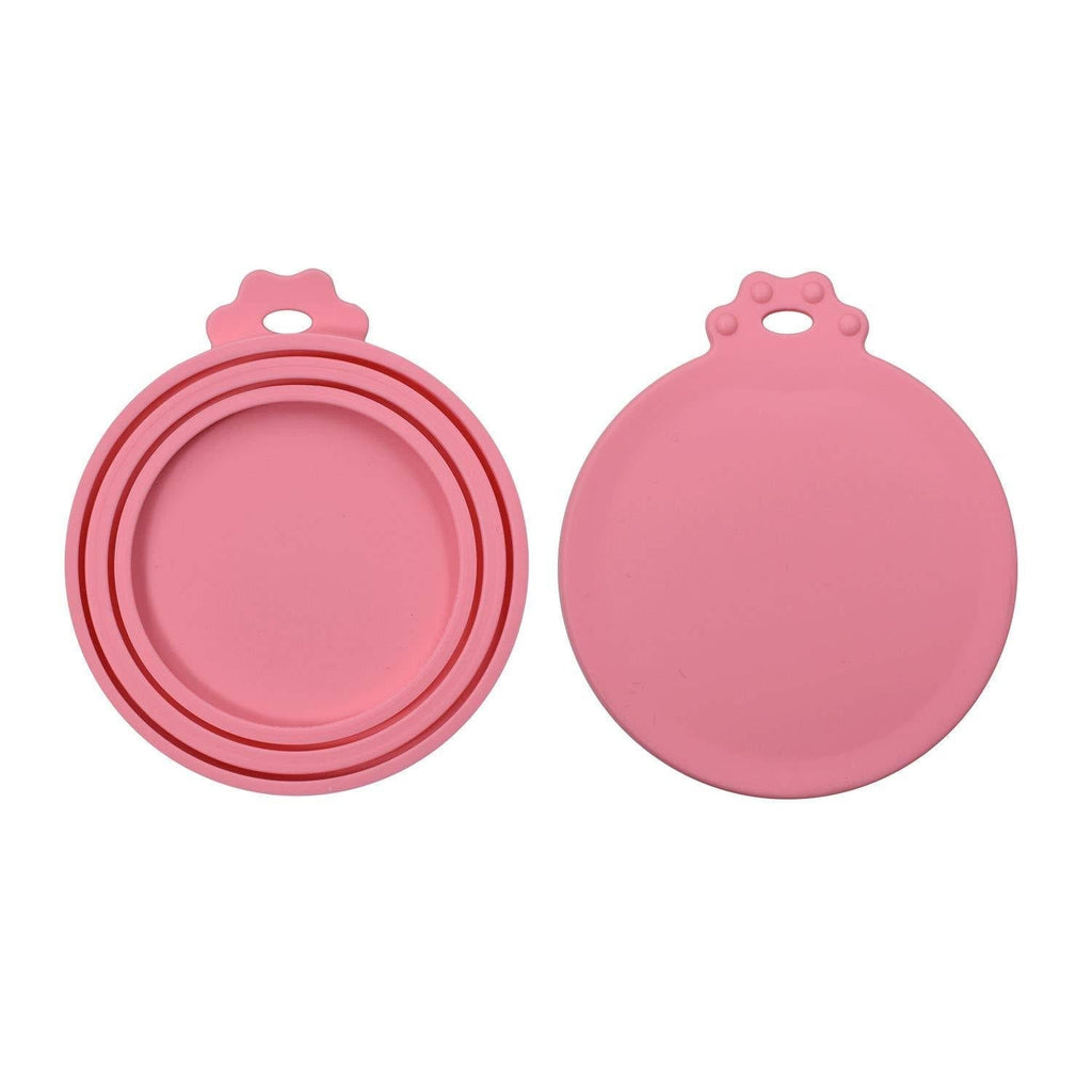 Amazon Brand – Umi Essentials Can Covers Universal Silicone Can Lids for Pet Food Cans Fits Most Standard Size Dog and Cat Can Tops BPA Free - 2-Pack, Pink 2pack - PawsPlanet Australia