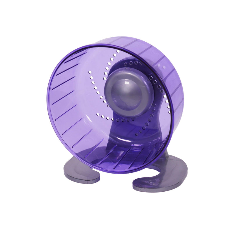 Rosewood Pico Exercise Wheel for Hamsters with Stand, Purple - PawsPlanet Australia