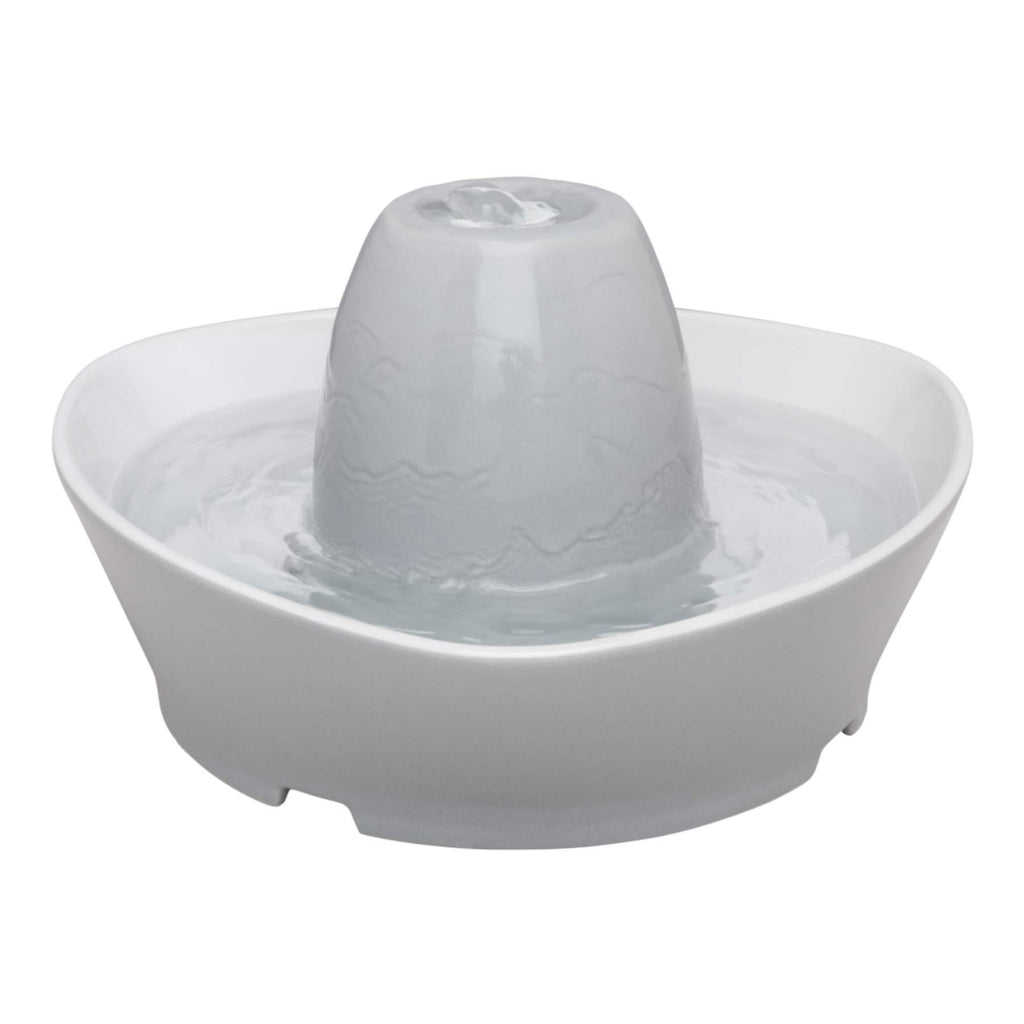 PetSafe Streamside Ceramic Pet Fountain, 1.8-litre water capacity, whisper-quiet design, filtered water, encourages pets to drink more water - PawsPlanet Australia