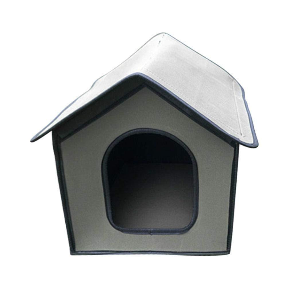 Aional Pet Outdoor House Waterproof Cat Litter Kennel Stray Cat Litter Outdoor Waterproof Cat House Outdoor Rainproof Dog House Cat House Villa Tent Collapsible Pet Shelter - PawsPlanet Australia