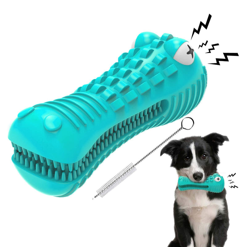 EZSMART Dog Toys Indestructible Squeaky Dog Toothbrush Teething Boredom Interactive Dog Chew Toys for Teeth Cleaning for Medium Large Breed Aggressive Chewer - PawsPlanet Australia