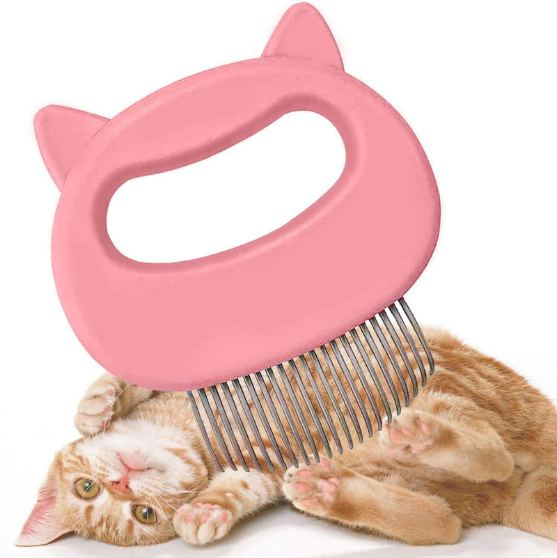 Gxhong cat brush, cat comb, massage brush For Pets Cat Dogs For, Pet Brush, Pets Cleaning Brush Removes Dead Undercoat And Loose Hair (Pink) - PawsPlanet Australia
