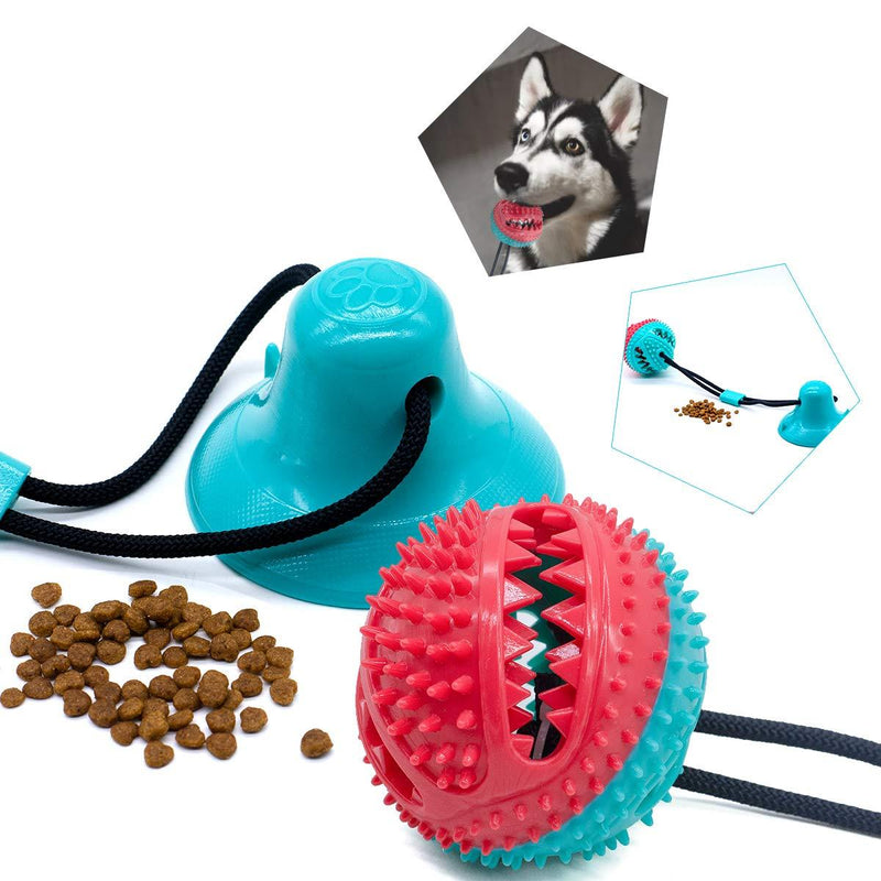 Happy Fox Dog Toys, Bite-Resistant Anti-Wear Balls, Food Spill Toys, Dog Tug-Of-War Rope Ball Sucker Toys, Used For Interactive Puppies Molar Training Rope (Color Box) - PawsPlanet Australia