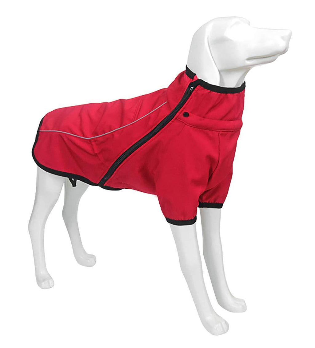 Geyecete Outdoor windproof 1/2 Leg jacket,Dog Winter Coat Outdoor sports suit Windproof clothes for pets,Pet Dog Warm Jacket Winter Clothing-Red-XXXL 3XL Red - PawsPlanet Australia