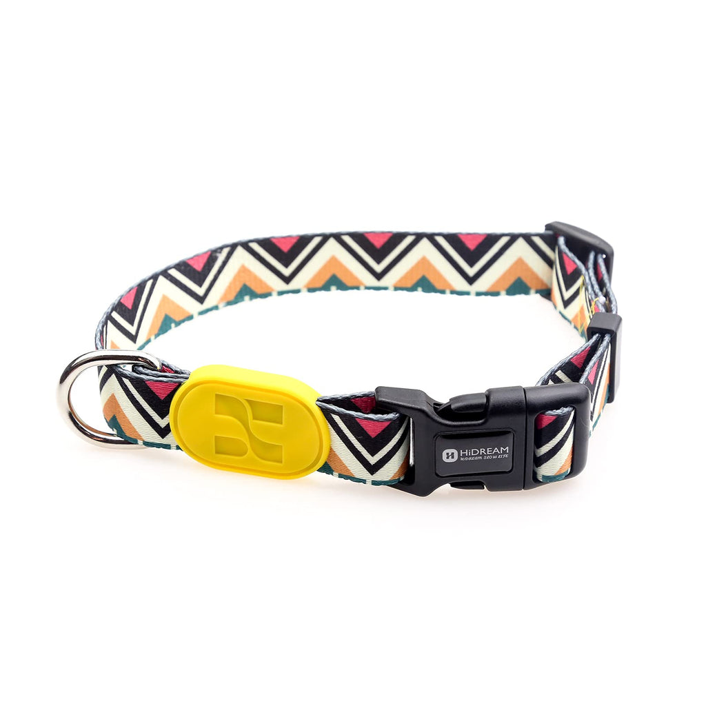 HiDREAM Small Dog Collar Lightweight Breathable Nylon Adjustable Pet Collar M Totem M 13.8"-20.9" - PawsPlanet Australia
