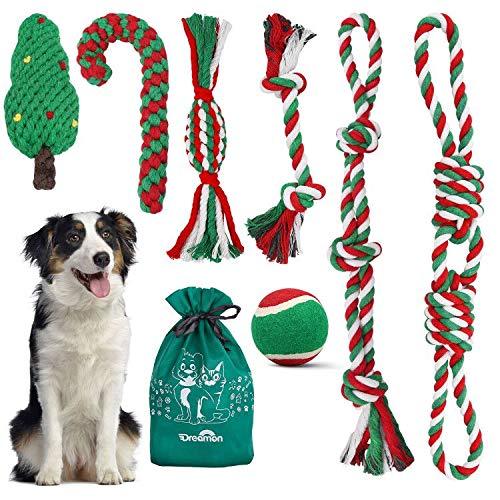 Dreamon for Dog, Puppy Chew Toys Indestructible Rope Ball Soft Teething Pet Toys Set Xmas Gift for Large Small Dog - PawsPlanet Australia