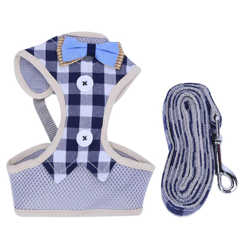 ViaGasaFamido Cat Harness Leash, Polyester Breathable Mesh Vest-style Pet Chest Strap Harness Adjustable Cat Harness with Pulling Traction Leash Rope for Cat Dog Walking(M) M - PawsPlanet Australia