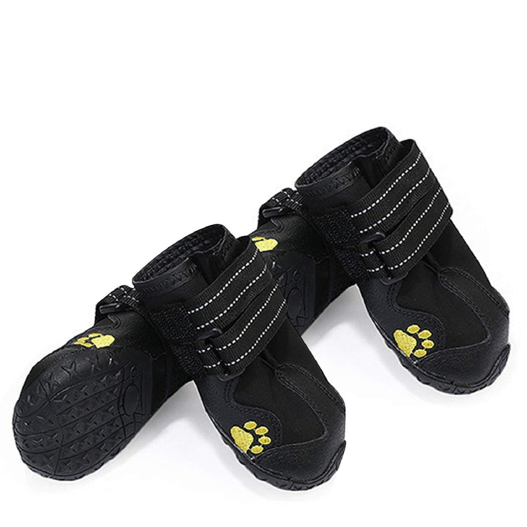 Dog Boots, Waterproof Dog Shoes 4 PCS with Reflective Strap Rugged Anti-Slip Sole Pet Paw Protectors for Small Medium Large Dog Outdoor - PawsPlanet Australia