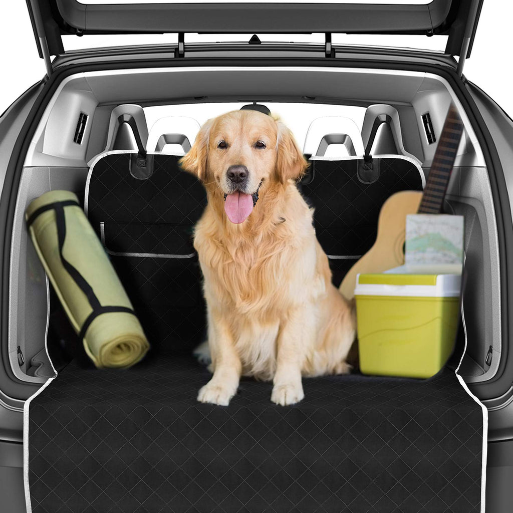Switory Car Boot Liner Protector Pet Cargo Cover 900D with Side Flaps Hammock, Bumper Flap Waterproof Nonslip Dog Seat Cover Mat, Large Size Universal Fit 168*188cm Car Boot Liner Protector - PawsPlanet Australia