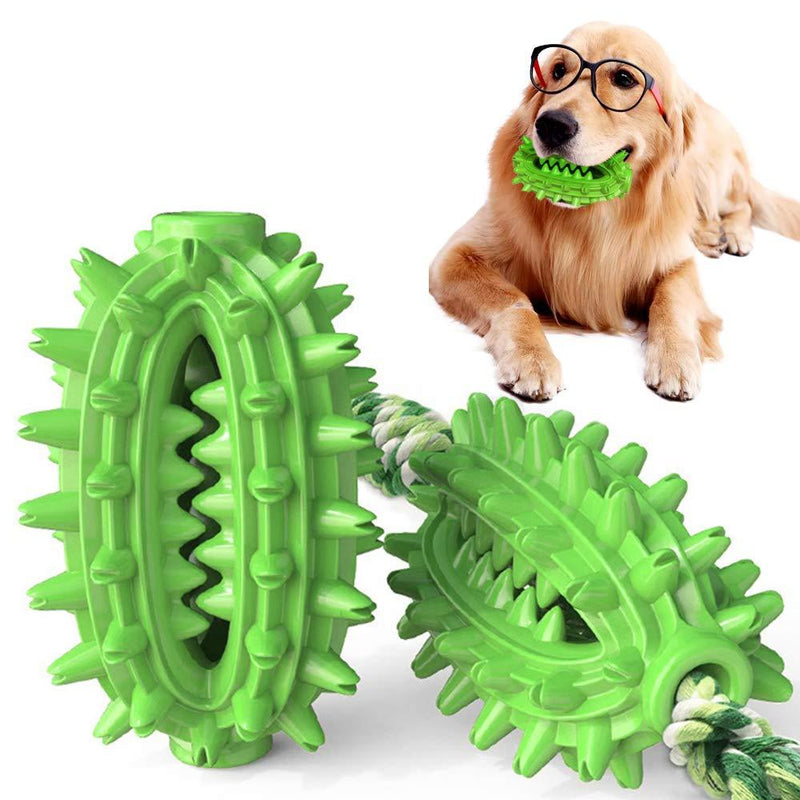 Dog Chew Toy Toothbrush Teeth Cleaning Toy 2020 New Upgraded |Cactus Shaped Indestructible Tough Interactive Dog Toy | Dog Rope Toy for Small, Large Dogs and Aggressive Chewers green - PawsPlanet Australia