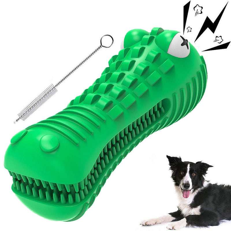 Kuyoly Dog Toys, Indestructible Dog Squeaky Toy, Dog Chew Toys Toothbrush Toys for Aggressive Chewers, Natural Rubber Dog Cleaning Toys Toothbrush, Dog Boredom Toys for Large Dogs Dental Care - PawsPlanet Australia