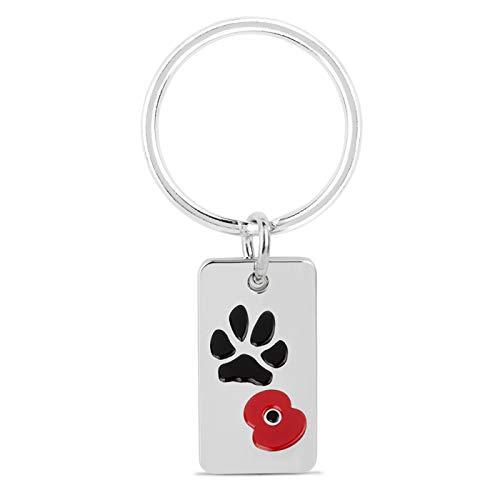 The Royal British Legion Large Poppy and Paw Pet Tag - PawsPlanet Australia