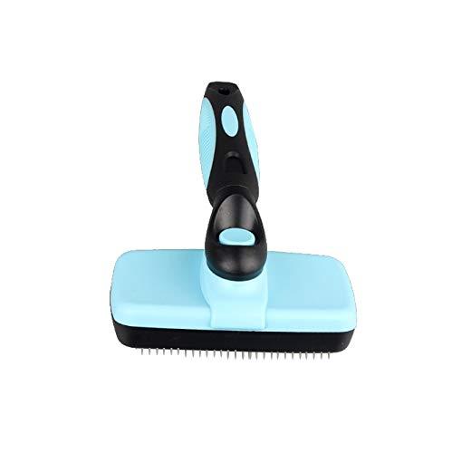 N / A Self Cleaning Pet Brush Slicker Dog Brushes Self Cleaning Slicker Brush for Dogs and Cats Pet Hair Remover Brush Blue - PawsPlanet Australia