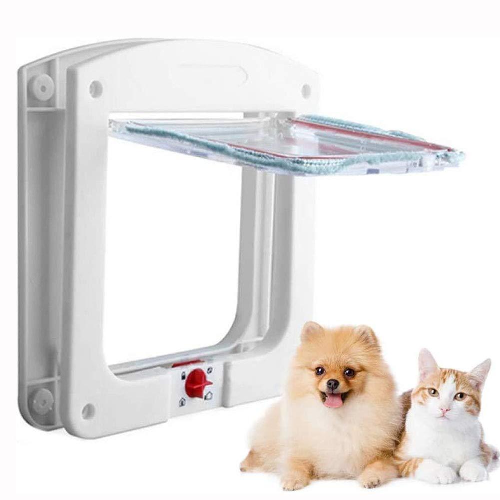 YFOX Pet door, internal pet folding board, cat door and dog door with four locking options, used in wood, PVC, weatherproof. Suitable for pets under 15 pounds - PawsPlanet Australia